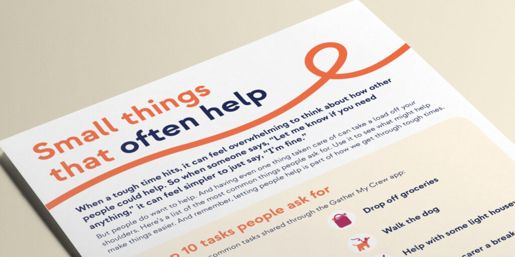 Small things that often help poster
