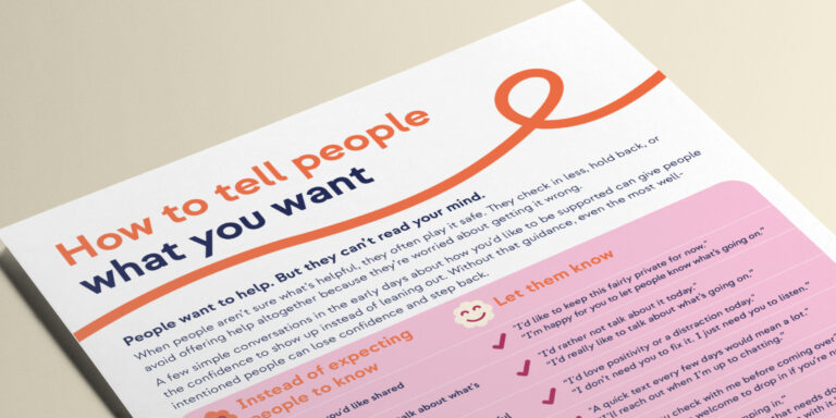 How to tell people what you want